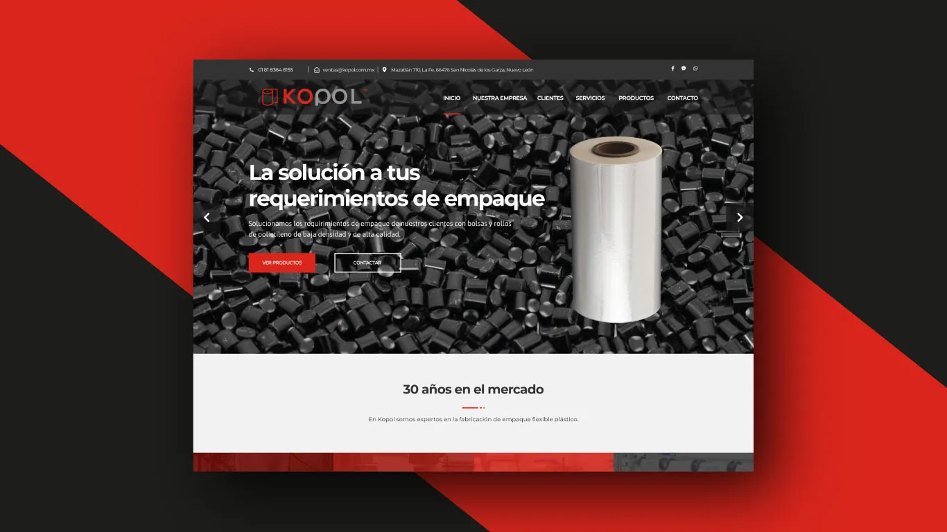 Sitio web de Kopol